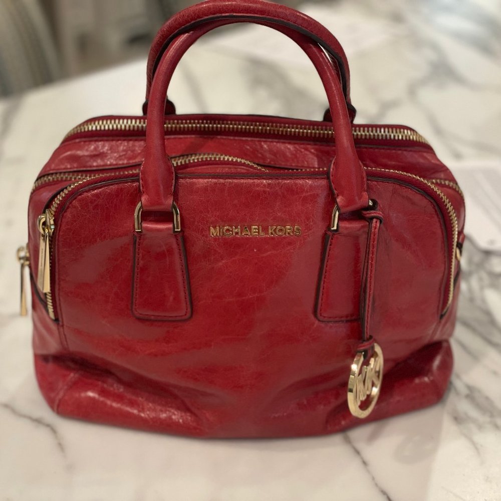 Michael Kors Alexis Leather Satchel
